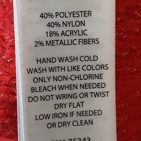 Shrinking Violet Women's Red Sparkle Sweater | New! M - Picture 13 of 14